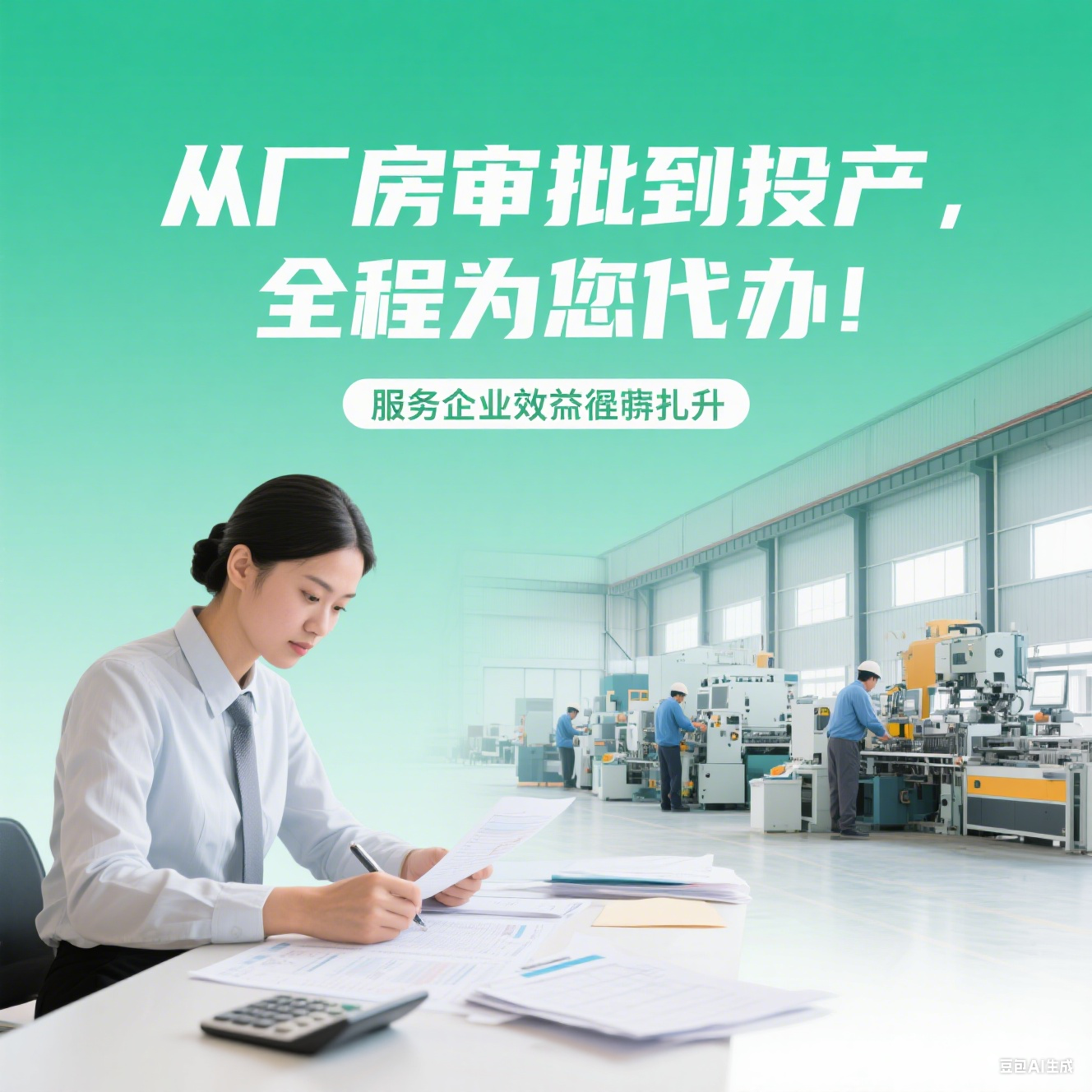 从厂房审批到投产，全程为您代办！